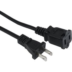Extension Cord 10 FT,Thin Extension Cord Male Female Single Plug White Extension Power Cable 18 AWG 10 A 125 V, NEMA 5-15P to NEMA 5-15R, Power Cable for Indoor, Home Office