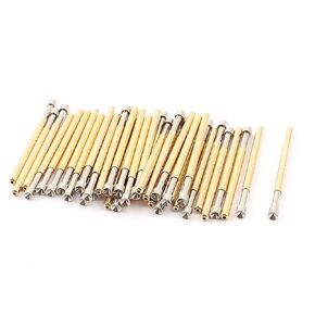 uxcell a15100800ux0615 40 Piece P125A 2.5 mm Diameter Concave Tip Spring Test Probes Testing Pin, 33 mm