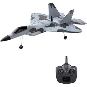 GoolRC WLtoys XKS A180 RC Airplane, 2.4Ghz 2 Channel Remote Control Plane with 6 Axis Gyro System, Adjustable Rudder, Brushless Motor and 3 Batteries, Easy to Fly RTF Foam RC Aircraft for Adults