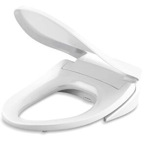KOHLER 26132-CSP-0 PureWash E545 Elongated Heated Bidet Toilet Seat, Electric Bidets for Existing Toilets, Adjustable Bidet Sprayer, White