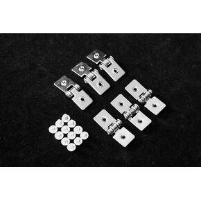 GuineaLoft™ H2 Bracket Set - 2-Hole Hinge Set w/ 6 Hinges and 12 Screws - Guinea Loft Exclusive