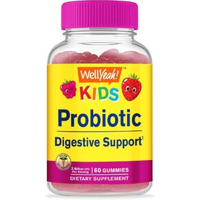 Kids Probiotic Gummies - Digestive Support, Gut Health, Immune Support Gummy - Probiotics for Digestive Health - Vegan, Gluten Free - 60 Gummies