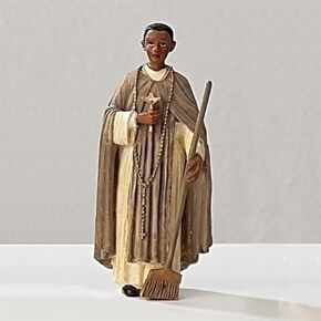 Roman - St Martin De Porres, 4" H, Patrons and Protectors Collection, Religious Gifts, Faith, Durable, Gift Boxed