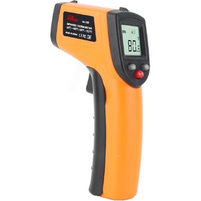 Infrared Thermometer -58°F ~ 752°F (Not for Human), LEERCHUANG Laser Temperature Gun for Pizza Oven, Non-Contact Laser Thermometer Gun with Adjustable Emissivity for Cooking/BBQ/Freezer