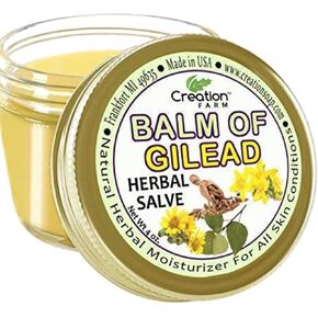 Creation Farm Balm Of Gilead Salve - Soothing Sore Muscle Massage Rub Natural Herbal Plant Based Ointment, Pomada De Gilead Savilla - 4 oz Jar - fast acting