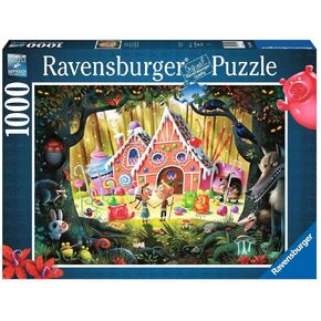 Ravensburger Hansel and Gretel Beware! 1000 Piece Jigsaw Puzzle for Adults - 16950 - Every Piece is Unique, Softclick Technology Means Pieces Fit Together Perfectly