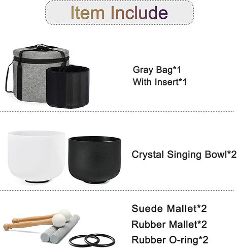 ليكريستال طقم اوعية غناء من 4 قطع 6 انش ايه نوت 8 انش اف نوت 10 انش جي نوت 12 انش سي نوتة شاكرا كريستال كوارتز مع شنطة حمل مجانية. in Saudi Arabia