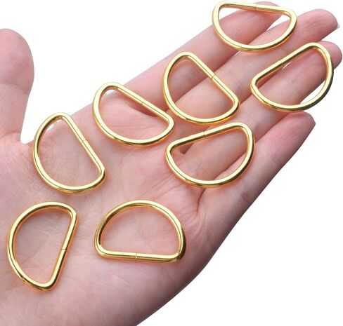 BronaGrand Pack of 50 Metal Nickel Plated D Ring (1inch) in Saudi Arabia