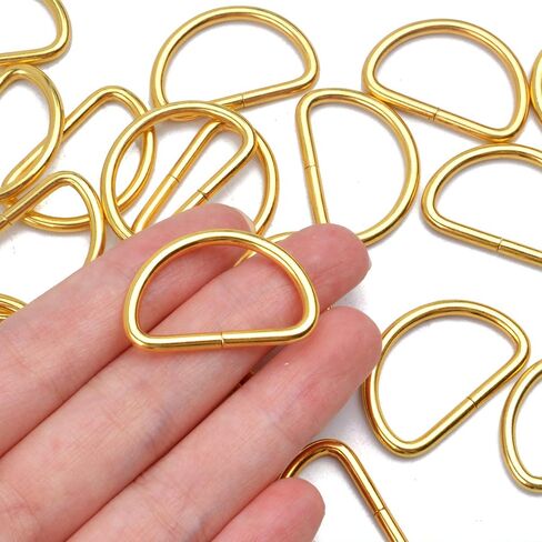 BronaGrand Pack of 50 Metal Nickel Plated D Ring (1inch) in Saudi Arabia