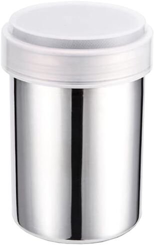 Stainless Steel Powder Shaker Sifter Powdered Sugar Dispenser Shaker Mesh Pepper Chocolate Shaker Seasoning Can with Lid for Icing Sugar Cinnamon in Saudi Arabia
