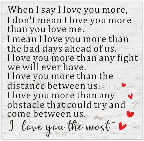 I Promise You Wood Sign, Valentines Day Gift for Couples, Gift for Girlfriend from Boyfriend, Anniversary Wedding Gift for Her Him in Saudi Arabia