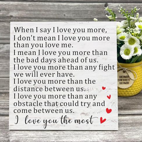 I Promise You Wood Sign, Valentines Day Gift for Couples, Gift for Girlfriend from Boyfriend, Anniversary Wedding Gift for Her Him in Saudi Arabia