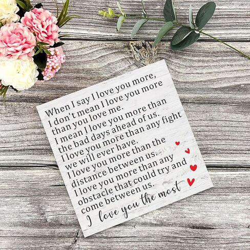 I Promise You Wood Sign, Valentines Day Gift for Couples, Gift for Girlfriend from Boyfriend, Anniversary Wedding Gift for Her Him in Saudi Arabia