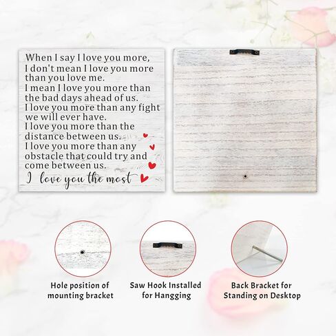 I Promise You Wood Sign, Valentines Day Gift for Couples, Gift for Girlfriend from Boyfriend, Anniversary Wedding Gift for Her Him in Saudi Arabia