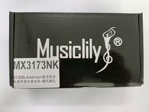 Musiclily Pro Electric Guitar DIY Wiring Kit Upgrade for American Style ST SSS with 5-Way Switch and 3A Pots, Nickel Jack in Saudi Arabia