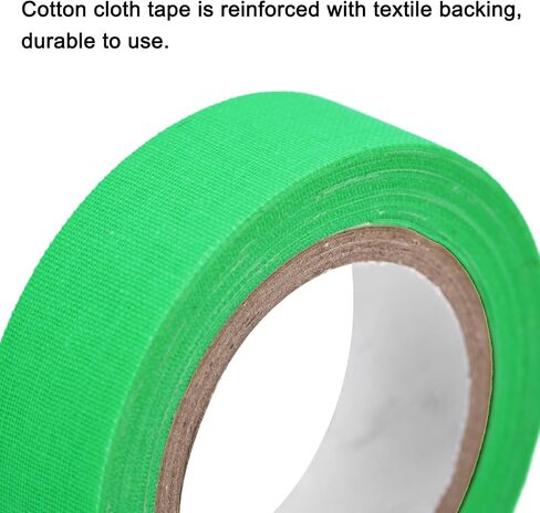 uxcell 2Rolls Neon Gaffers Cloth Tape, 0.6 inch x 32.8 ft Glow in The Dark Tape Fluorescent Adhesive Black Light Tape for Party Home Decoration, Green in Saudi Arabia