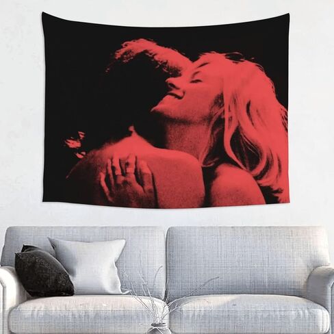 Vsanto Band French Exit Album Cover Funny Tapestry Funny Small Tapestries 29"X37"Boutique Wall Hanging Banner Wall Art Flag For Home Decor College Dorm Bedroom Living Room Party Decorations in Saudi Arabia