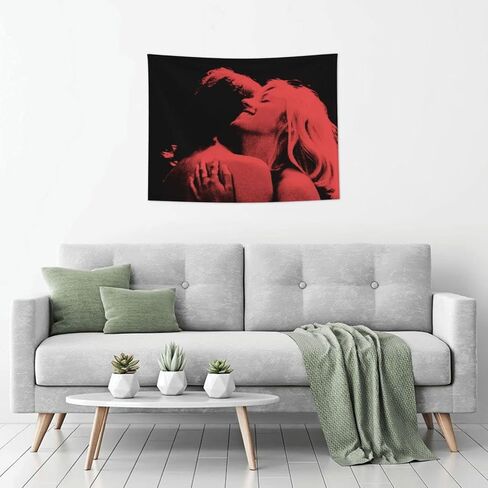 Vsanto Band French Exit Album Cover Funny Tapestry Funny Small Tapestries 29"X37"Boutique Wall Hanging Banner Wall Art Flag For Home Decor College Dorm Bedroom Living Room Party Decorations in Saudi Arabia