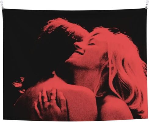 Vsanto Band French Exit Album Cover Funny Tapestry Funny Small Tapestries 29"X37"Boutique Wall Hanging Banner Wall Art Flag For Home Decor College Dorm Bedroom Living Room Party Decorations in Saudi Arabia