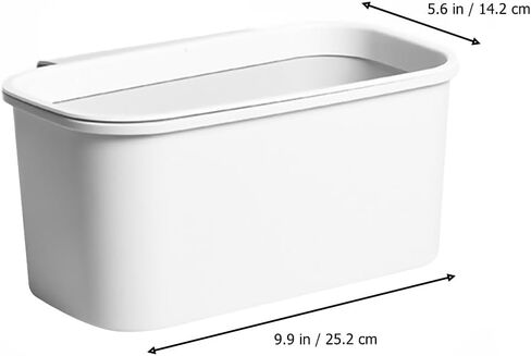 Garneck 2pcs Kitchen Hanging Trash Cans Over-Cabinet Plastic Garbage Bins Portable White Compost Bins Small Food Waste Container Can for Cupboard Outdoor Camping in Saudi Arabia