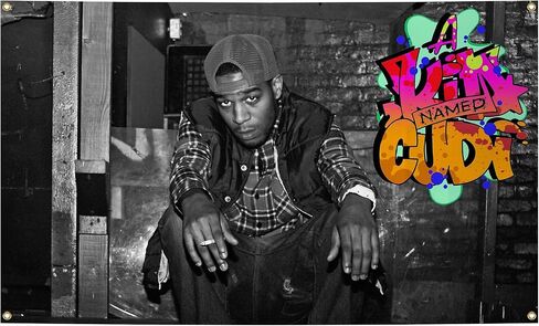UpGent American Hip Hop Kid Singer Cudi Music Album Cover Tapestry 3x5 Feet Fashionable Art Tapestry For Dormitories Bedrooms Living Rooms Decorations Use Indoor and Outdoor (K-Black-1) in Saudi Arabia