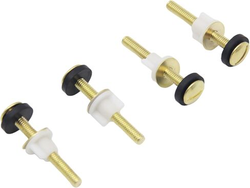 4Pcs Toilet Seat Screws - Heavy Duty Steel Toilet Seat Hinge Bolts and Nuts for Top Mount Toilet Seat Hinges in Kuwait