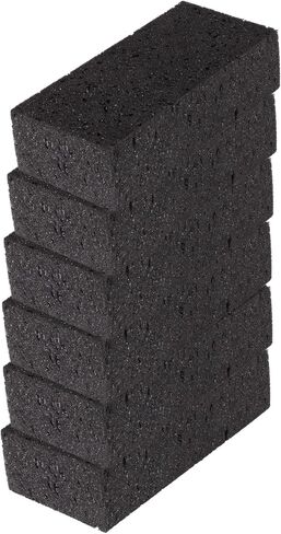 Big Sponge. Made in Europe. 3 Pack, Black. 8.9x4.3x2.4 Inch Extra Large Odorless Commercial Sponge for All Purpose Cleaning in Saudi Arabia