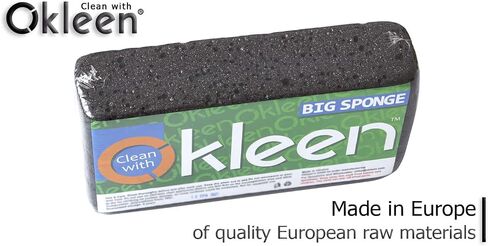 Big Sponge. Made in Europe. 3 Pack, Black. 8.9x4.3x2.4 Inch Extra Large Odorless Commercial Sponge for All Purpose Cleaning in Saudi Arabia