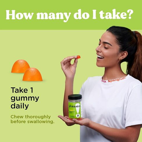 يا فيت! Hola Probiotics Gummy، مكمل يومي للنساء والرجال، 1.5 مليار وحدة تشكيل مستعمرات، نكهة الخوخ، 30 قطعة in Saudi Arabia