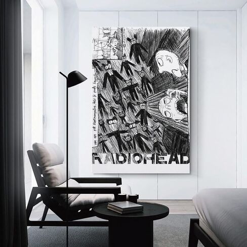ملصق KDBNAJTDF Radiohead للموسيقى العتيقة (2) 12 × 18 بوصة (30 × 45 سم) in Saudi Arabia