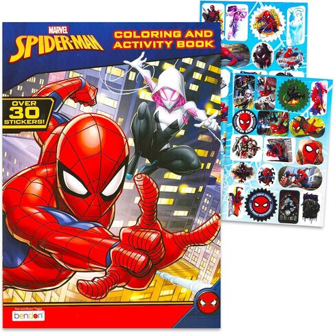 Spidey and His Amazing Friends Backpack Set - Bundle with 16" Spiderman Backpack for Kids Plus Spidey Coloring Book, Water Bottle, and More | Spidey and Friends Backpack in Saudi Arabia