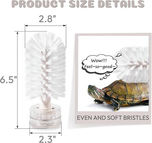Turtle Brush with Suction Cup, Turtle Shell Cleaning Brush, Turtle Scratcher, Turtle Scrub Brush, Aquatic Turtle Tank Accessories, Turtle Aquarium Accessories in Saudi Arabia
