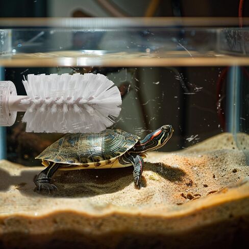 Turtle Brush with Suction Cup, Turtle Shell Cleaning Brush, Turtle Scratcher, Turtle Scrub Brush, Aquatic Turtle Tank Accessories, Turtle Aquarium Accessories in Saudi Arabia