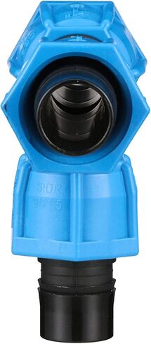 Watts AT1 ANKA Series High Pressure Poly-Pipe Tee, 1" x 1" x 1" Black Fitting w/ Blue Tapered Nut Seals, High Grade Glass Fiber Reinforced Nylon, Agriculture & Irrigation in Saudi Arabia