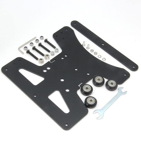 Zeberoxyz Upgrade Modular Y Carriage Plate Kit 190mmx190mmx3.5mm/7.5x7.5x0.14inch for 2040 V-Groove Aluminum Profile for Ender 3/Ender 3 PRO 3D Printers (190x190x3.5mm) in Saudi Arabia