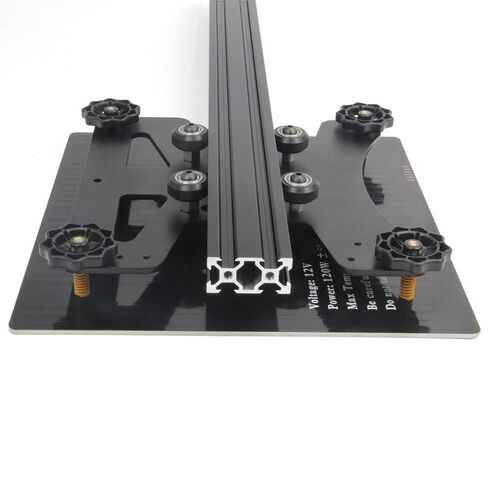 Zeberoxyz Upgrade Modular Y Carriage Plate Kit 190mmx190mmx3.5mm/7.5x7.5x0.14inch for 2040 V-Groove Aluminum Profile for Ender 3/Ender 3 PRO 3D Printers (190x190x3.5mm) in Saudi Arabia