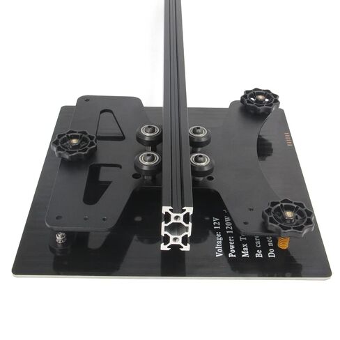Zeberoxyz Upgrade Modular Y Carriage Plate Kit 190mmx190mmx3.5mm/7.5x7.5x0.14inch for 2040 V-Groove Aluminum Profile for Ender 3/Ender 3 PRO 3D Printers (190x190x3.5mm) in Saudi Arabia