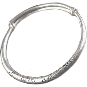 Solid 999 Sterling Silver Butterfly Bangle, Customized Butterfly Bracelet- Gift for Mom, Women, Sister, Girlfriend, Her,Best Friend