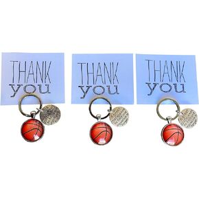 PACK OF 3 Basketball Coach Appreciation KeyChain with Gift Packaging for your Coach gifts for Basketball coach multipack team gift! Great for multiple coaches for basketball player