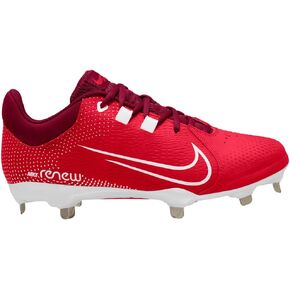Nike Hyperdiamond 4 Pro Metal Softball Cleats Red | White Size 9 Medium
