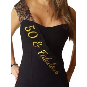 50 & Fabulous Lace Sash - 50th Birthday Sash