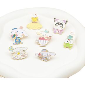 7 قطع من دبابيس انيمي على شكل قطة وكلب انيمي، دبابيس مطلية بالمينا للملابس وحقيبة الظهر وهدية تزيين in Kuwait