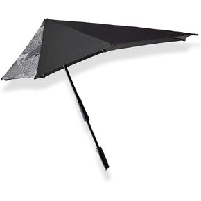 Senz° Windproof Umbrella with Unique Aerodynamic Shape, Manual Folding, Protection from Rain and Bright Sunshine, 94 x 94 cm, Large - Guz