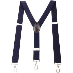 Romanlin Suspenders for Men with Hooks 3 Adjustable Clips Heavy Duty Big and Tall Belt Loops Suspenders Braces