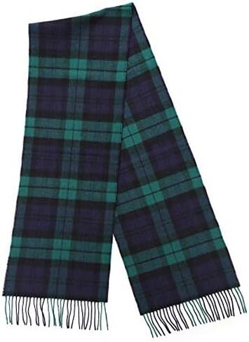 Biddy Murphy Fine 100% Irish Lambswool Plaid Scarf, Soft & Warm, Celtic Tartan Check, Imported in Kuwait