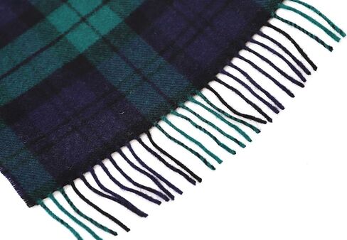 Biddy Murphy Fine 100% Irish Lambswool Plaid Scarf, Soft & Warm, Celtic Tartan Check, Imported in Kuwait