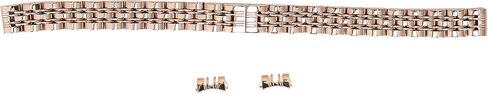 ZJchao 10mm / 0.4in Stainless Steel Watch Strap, Replacement Adjustable Length Watch Band Rose Finish Metal Watch Band Stainless Steel Bracelet Straps Gold Polished Strap for Men Women, Stainless in Saudi Arabia