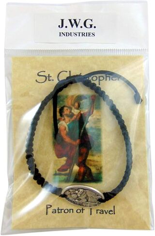 JWG Industries Saint Christopher Religious Medal Jewelry Bracelet in Kuwait