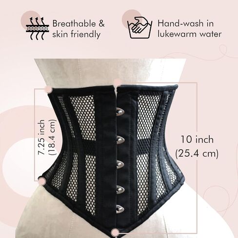 EC EXPO CITY Women Double Steel Boned Heavy Duty Underbust Waist Training Shaper costume Corset in Saudi Arabia
