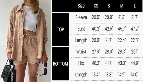 MISSFASHION قطعتين ملابس للنساء قمصان طويلة الأكمام وشورتات مجموعات القطن الكتان صالة مجموعات in Kuwait